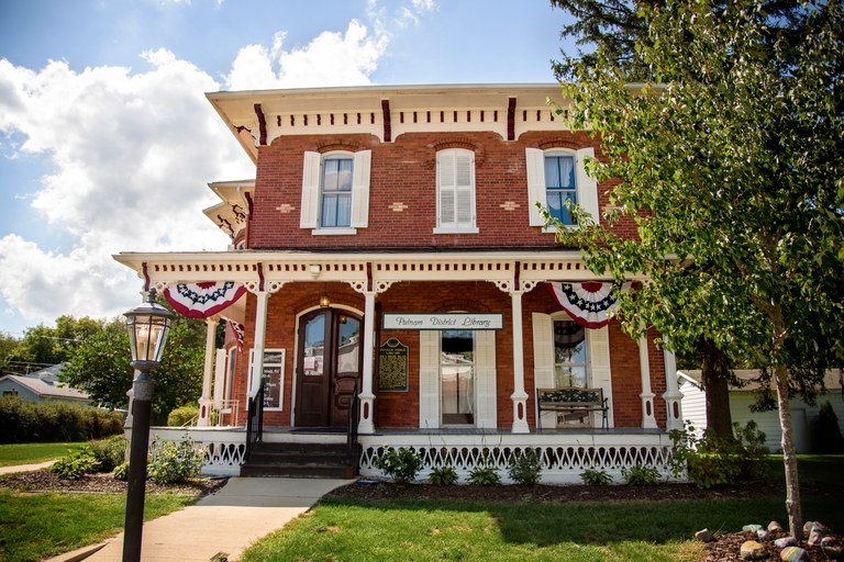 2 story historic brick home with porch