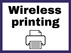 "wireless printing" printer icon